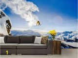 Mountain Lake Wall Mural Snow Wall Mural Snow Wall Decal Extreme Wallpaper Snowboard Wallpaper Self Adhesive Vinly Mountains Wallpaper Extreme Snowboard