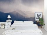 Mountain Mural On Wall Misty Mountains 8 X 144" 3 Piece Wall Mural