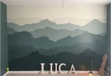 Mountain Mural Wall Art Wallpaper Mountain Mural Nursery Wall