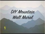 Mountain Wall Mural Diy How to Paint A Mountain Mural On Your Bedroom or Nursery