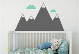 Mountain Wall Mural Nursery Mountain Wall Decal Nursery Decal Mountain Decals Kids