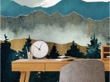 Mountain Wall Mural Paint forest Mist Teenage Bedroom Ideas In 2019