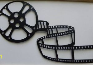 Movie themed Wall Murals Metal Wall Art Movie theater Home Decor Movie Reel $29 99