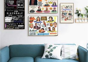 Movie Wall Murals Posters Cartoon Riverdale Quotes Posters and Prints Wall Art Canvas