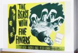 Movie Wall Murals Posters the Beast with Five Fingers Vintage Horror Movie Poster Wall Mural