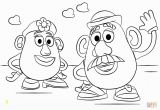 Mr and Mrs Potato Head Coloring Pages Mr Potato Head Coloring Page Coloring Home