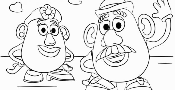 Mr and Mrs Potato Head Coloring Pages Mr Potato Head Coloring Page Coloring Home