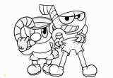 Mugman and Cuphead Coloring Pages Color Pages Piy Coloring Pages Cuphead 000 Free Printable