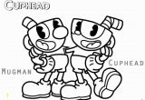 Mugman and Cuphead Coloring Pages Cuphead Coloring Pages Cuphead and Mugman Printable