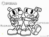 Mugman and Cuphead Coloring Pages Cuphead Coloring Pages Cuphead and Mugman Printable