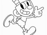 Mugman and Cuphead Coloring Pages Foo