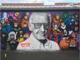 Mural Artist Job Vacancies Colorful Mural Art Pays Tribute to Ic Book Legend Stan Lee