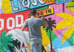 Mural Artist Los Angeles Artist Lobo Paints A Mural Inspired by Los Angeles