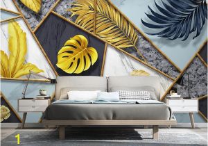 Mural Canvas Wall Covering 3d Abstract Geometric Mural Tropical Leaf Wallpaper 3d Wall Mural Canvas Print Art Wall Paper Contact Paper Luxury Home Decor Free Wallpapers for Pc Free