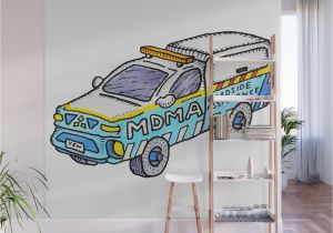 Mural Designs for Exterior Wall Mdma Raveside assistance Wall Mural
