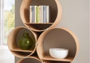 Mural Floating Shelf 6 Round Wall Shelves Depth Incl Wall Holder and Shelf Shelving