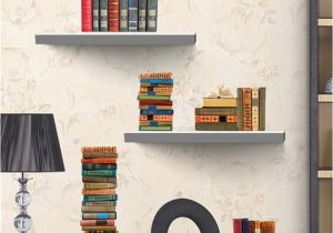 Mural Floating Shelf Removable Diy 3d Wall Sticker Creative Bookshelf Book Wallpaper for