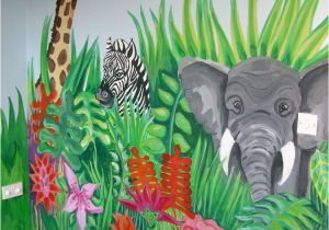 Mural Paint Brushes Jungle Scene and More Murals to Ideas for Painting Children S
