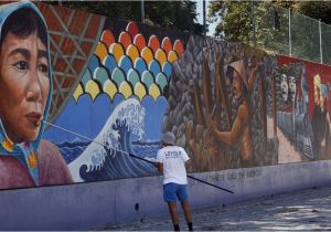 Mural Painting On Concrete Wall L A S Judith Baca Wins $50 000 Award Breaking Ground for