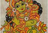 Mural Painting On Fabric Kerala Mural Painting On Kasavu Saree Paintings