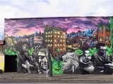 Mural Painting Seattle Tribute to Seattle Musicians Mural Rip 2012