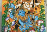 Mural Paintings Of Lord Krishna It S Madhubani Radha Krishna Painting