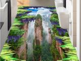 Mural Paints Supplies 3d Wallpapers for Living Room Custom 3d Flooring Mountain Peak
