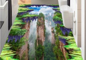 Mural Paints Supplies 3d Wallpapers for Living Room Custom 3d Flooring Mountain Peak