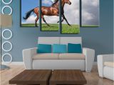 Mural Printing Service 2019 4 Panels Horse Art Picture Frames Wall Painting Print