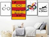 Mural Printing Service Classic Movies Harry Potter Glasses Poster&prints Modern Home Decor