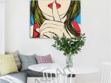 Mural Size Prints 2019 Ssshhh Famous Design Deborah Azzopardi Girl Painting Oil