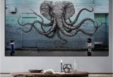 Mural Size Prints Mural Of A Hybrid Elephant Octopus Creature Painting Print On Canvas