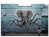 Mural Size Prints Mural Of A Hybrid Elephant Octopus Creature Painting Print On Canvas