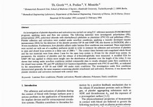 Mural Thrombus Treatment Visualization and Analysis Of Mural Thrombogenesis On Collagen