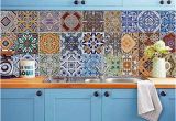 Mural Tiles for Kitchen Decor Backsplash Tile Stickers Diy Tile Decals Mexican Traditional