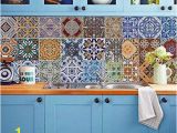 Mural Tiles for Kitchen Decor Backsplash Tile Stickers Diy Tile Decals Mexican Traditional