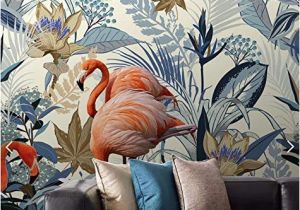 Mural Wall Art Decor Amazon nordic Tropical Flamingo Wallpaper Mural for