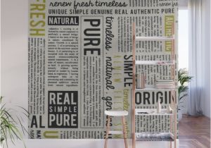 Mural Wall Hanging Designs Newspaper Wall Mural by Catherinedonato