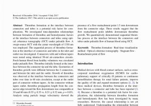 Mural Wall Thrombus Putational Model Of Device Induced Thrombosis and Thromboembolism