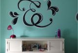 Murals for Girls Room Bining Music and Paris to This Room