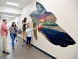 Murals for Large Walls Mural Support Williston Students Decorate Halls Of New High