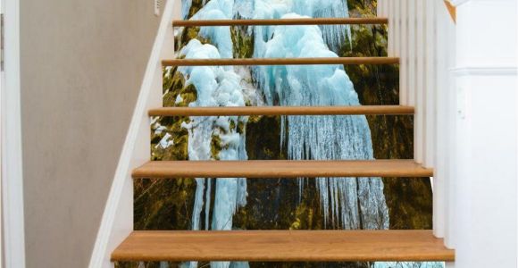 Murals for Stairway Walls 3d Ice and Snow 752 Stair Risers In 2019