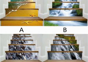 Murals for Stairway Walls 3d Scenery Pattern Stair Sticker 6pcs Set Diy Wall Decal