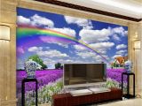 Murals Your Way Coupon Code Home Decor Custom 3d Mural Wallpaper Lavender Blue Sky and White