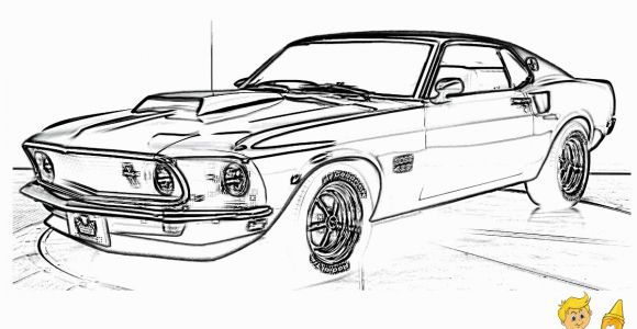 Muscle Car Coloring Pages to Print Macho Muscle Car Printables Free