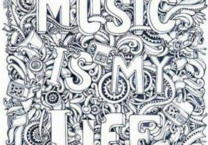 Music is My Life Coloring Pages Music is My Life Coloring Page