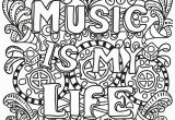 Music is My Life Coloring Pages Music is My Life Coloring Page