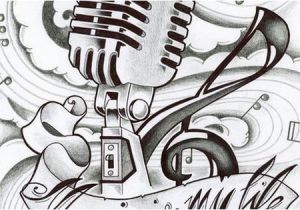 Music is My Life Coloring Pages Music is My Life Microphone Music Coloring Sheet