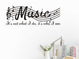 Music Murals for Walls Staff Music Note Vinyl Wall Decal Quote Diy Art Mural Removable Wall