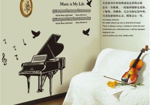 Music Wall Murals Wallpaper Amazon Oocc Piano Music Wall Decals Home Art Decor